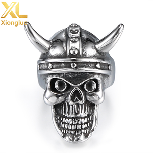 Porte-clés Pendentif en Acier Inoxydable 316, Design Personnalisé, Nouvelle Mode, Vintage, Casque Viking, Gremlin Gardien, Clochettes de Moto - Product Image 2