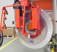 Manipulateur de manutention de rouleaux de papier et de rouleaux de tissu, bras robotique télescopique