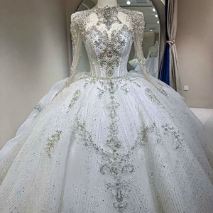 Dw0178 Modern Luxury Wedding Dress Regular Sleeves Lace Back Embroidered <b>Sequined</b> Beading Encaje Floor-Length Mermaid/Trumpet - Product Image 1