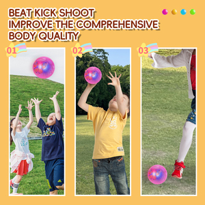Balles aquatiques rebondissantes clignotantes de 10 cm avec papillon, jouets en forme de boule de cristal lumineuse et moelleuse pour enfants - Product Image 2