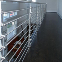 Rampe d'escalier extérieure en acier inoxydable