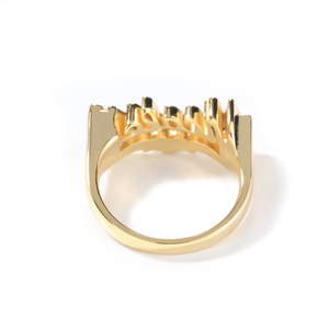 UWIN 925 Silver Custom <strong>Name</strong> Gold Finished Finger <strong>Rings</strong> for Men Sterling Silver Personalized Jewelry - Product Image 5