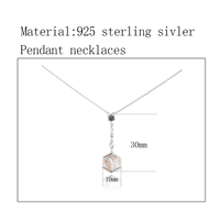 Collier pendentif en argent Sterling 925 naturel de perles, bijou minimaliste, offre spéciale