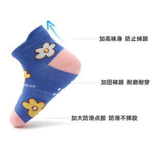 12 çift/takım konfor pamuk Anti kayma kaymaz ayak bileği yürümeye başlayan çocuk erkek kız yeni doğan bebek çorap - Product Image 5