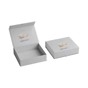 Boîte d'emballage personnalisée Boîte cadeau de luxe à fermeture magnétique Emballage douanier de vêtements Boîte d'expédition pliante en carton en papier pour vêtements