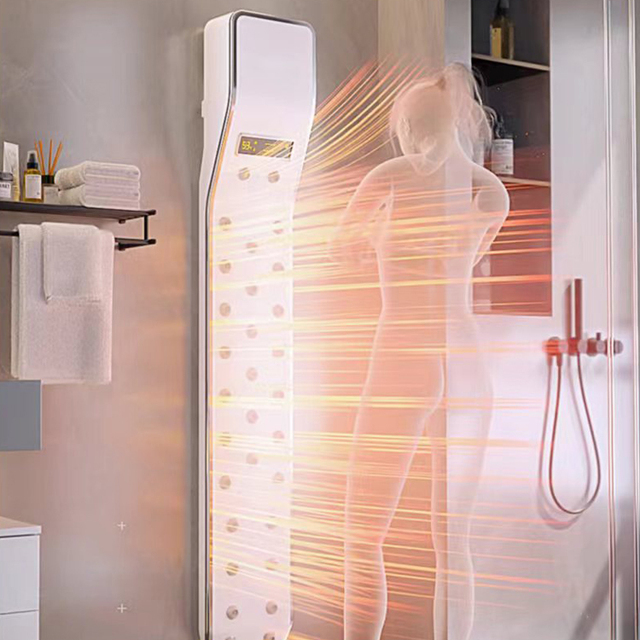 Full Body Air Drying Column Black White Body Dryer for in Shower