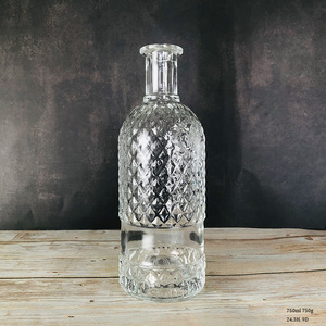 Botellas <span class=keywords><strong>de</strong></span> Vidrio Elegantes <span class=keywords><strong>de</strong></span> 750 ml para Licores, Botella Redonda <span class=keywords><strong>de</strong></span> Tequila <span class=keywords><strong>de</strong></span> <span class=keywords><strong>Agave</strong></span> con Corcho <span class=keywords><strong>de</strong></span> Madera - Product Image 2
