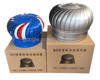 Ventilateur de toit à énergie éolienne en acier inoxydable, disponible en stock, pour entrepôt