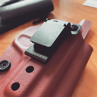 Venta Directa de Fábrica: Juego de Abrazaderas Traseras Metálicas con Bisagra Abatible y Doble Orificio Elíptico de Montaje. Accesorios de Hardware para Caza al Aire Libre.