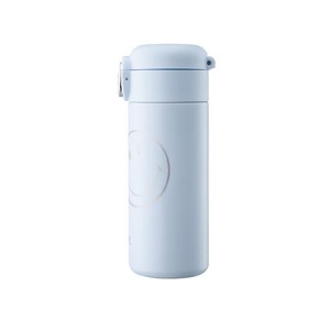 Smiley Sunny Sky Insulated Mug 350ml Light Blue Flip Lid Gift For Outdoor Travel - Product Image 4