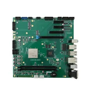 Nieuwe Loongson 3a5000 Processor M.2 Ethernet Sata Industriële Microatx Moederbord Met Ddr4 Geheugen 64Gb Hoog