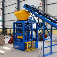 Machine à fabriquer des blocs semi-automatique électrique QT4-24, machine à fabriquer des briques creuses en béton et en ciment