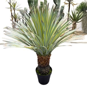 Arbres d'Agave Artificiels Dream Castle 100-200cm en Caoutchouc Souple pour Aménagement Paysager Intérieur Style Désert, Plantes en Pot - Product Image 5