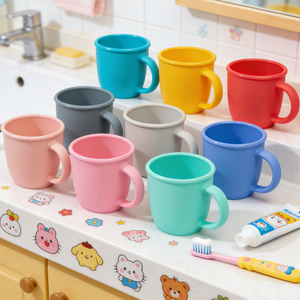 OEM ODM Bpa Free Food Grade Toddler Infant Training Food Snack Drink <b>Cup</b> <b>Non</b> <b>Spill</b> Sublimation Baby Silicone Mouthwash <b>Cup</b> - Product Image 1