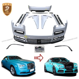 Conjunto de parrilla de parachoques de coche CF de mezcla de fibra de vidrio, guardabarros de cuerpo ancho, Kit de carrocería de estilo MSY para Rolls <span class=keywords><strong>Royce</strong></span> Wraith Dawn Bodykit - Product Image 1