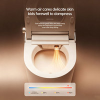 Toilette intelligente de luxe avec bidet intégré, fonctionnalités avancées, en céramique électrique, à poser au sol