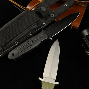 Cuchillo Táctico de Hoja Fija, Acero 440C, Mango de Micarta, para Supervivencia al Aire Libre, Camping, Bushcraft, Caza - Product Image 5