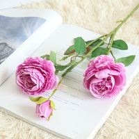 Bunga Ranunculus Artifisial V-1025, Penjualan Langsung Pabrik, Bunga Mawar Pink Realistis Seperti Asli, Sentuhan Sutra, untuk Dekorasi Rumah