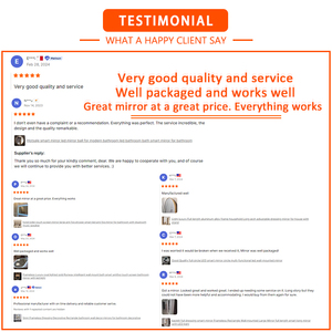 Phòng tắm hiện đại treo tường Dimmable Backlit chiếu sáng kim loại đóng khung Bluetooth Led gương - Product Image 5