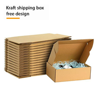 Boîte d'expédition en carton ondulé écologique avec logo personnalisé, boîtes en carton en gros, emballage professionnel, kartonage
