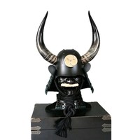 Casque Gusoku Tachi-Kabuto de samouraï de l'époque Sengoku japonaise pour enfants – Armure portable, pièce décorative réelle, objet de collection