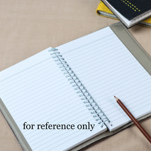 Carnet à couverture en tissu de jute brodé à la main (petit format) – Journal d'écriture éco-responsable fait main - Product Image 3