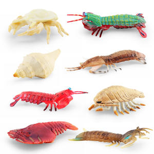 Conjunto de modelo de criatura marina simulada <span class=keywords><strong>Mantis</strong></span> zapatilla de camarón langosta Yeti <span class=keywords><strong>cangrejo</strong></span> caracol Gigante Isopod figuritas de mar profundo - Product Image 2