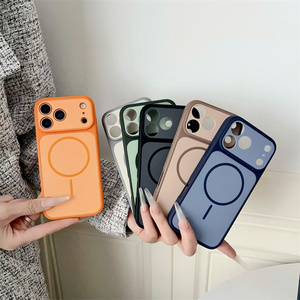 Funda Magnética Mate Colorida Original para Teléfono Móvil iPhone 17 16 15 14 Pro Max, Textura TechWoven Esmerilada, TPU y PC - Product Image 4