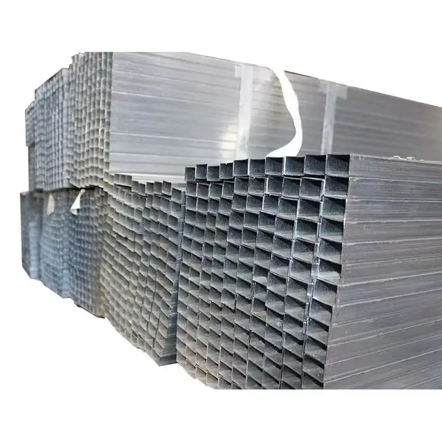 Çin kare çelik boru içi boş kesitli çelik boru ASTM A53 çinko kaplı Q235 Q345 sıcak daldırma galvanizli kaynaklı boru