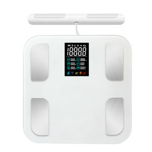 Nouvel arrivage Grande échelle d'affichage colorée Premium IMC Analyseur professionnel 8 électrodes balance de pesée de graisse corporelle intelligente médicale à domicile - Product Image 1