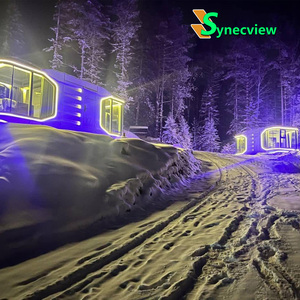 Maison mobile modulaire préfabriquée en acier de luxe, anti-corrosion, capsule spatiale intelligente à commande vocale, villa, alimentée à l'énergie solaire - Product Image 2