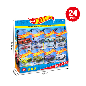 Modèles de voitures de sport miniatures en alliage moulé sous pression style Hot Wheels à l'échelle 1:64, coffret de présentation, jouet pour enfants - Product Image 6