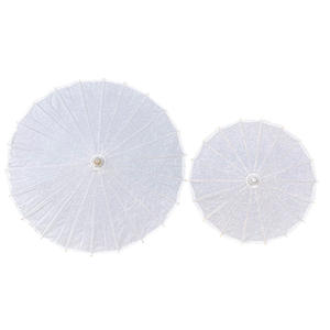 Parasols Blancs Tendance en Gros à Prix Abordable pour Artisanat DIY en Bambou, Décoration de <span class=keywords><strong>Mariage</strong></span>, Cadeau Promotionnel - Product Image 4