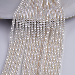 Promotion à durée limitée : Perles d'eau douce naturelles plates de 4-5 mm, semi-finies, pour collier DIY, accessoires de bijoux en vrac - Product Image 1