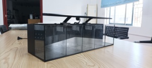 Acuario de Aislamiento de Cristal Ultra Transparente para 5 Bettas con Luz LED WRGB y Filtro Trasero, Tanque de Cría Slim Fighter para Sala de Estar - Product Image 2