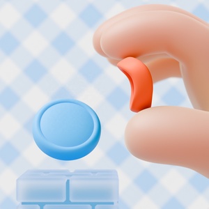 4 Pairs Basic Analog Stick Covers for <b>Switch</b> 2 - Smooth Surface Design - Product Image 6