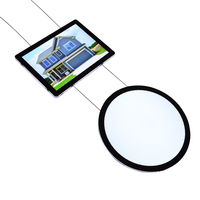 Boîtes lumineuses écologiques pour affichage de bijoux de chaussures, écrans optiques LED super clairs pour vitrines de magasins, idées publicitaires YouTube