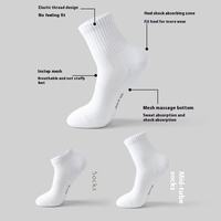 Chaussettes de sport personnalisées pour le basketball et la gym, respirantes, à semelle éponge, tricotées, style athlétique
