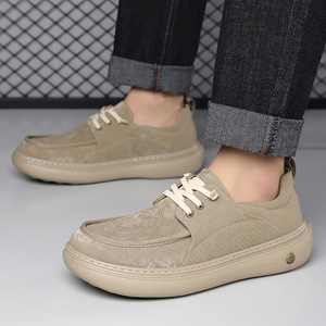 <b>Canvas</b> Trendy Shoes <b>Round</b> Toe Slip-On Breathable EVA Outsole Summer Men's Casual Shoes - Product Image 3