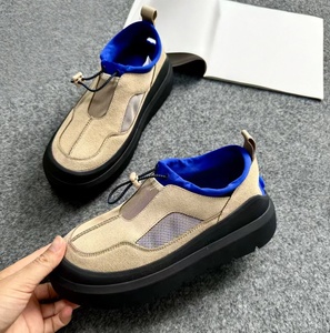 Zapatillas casuales de verano multicolor de gamuza y malla con suela gruesa y cordones a juego para realzar la altura, ideales para deportes al aire libre. - Product Image 2
