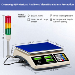 전자 블루투스 무게 표시 기능이 있는 3kg-40kg 저울 프린터 디지털 블루투스 계량 저울 - Product Image 5