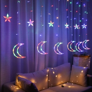 Manufacturers Wholesale Decorative <strong>Lights</strong> Led <strong>Star</strong>-moon <strong>String</strong> Curtain <strong>Lights</strong> Christmas Holiday <strong>Lights</strong> - Product Image 2