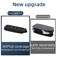 Coque de clé intelligente 3 boutons pour Renault Logan, Koleos, Megane, Clio, Duster; étui en alliage de zinc avec housse en silicone pour clé de voiture