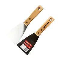 مخصص أنواع الطلاء الفولاذ المقاوم للصدأ المعادن مكشطة أداة خشبية مقبض سكينة معجون مكشطة