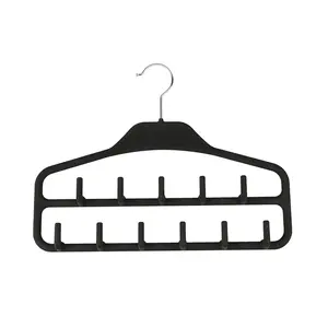Best-selling new product non-slip rubber coated coat ABS Material hanger Suitable for bathrooms