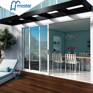 <span class=keywords><strong>Puerta</strong></span> Corredera de Patio de Aluminio de Alta Calidad con 3 Paneles de Vidrio Templado Doble para Interiores, con Cavidad Oculta y Sistema de Bolsillo - Product Image 6