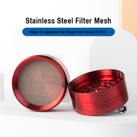 Vente chaude prix de gros accessoires pour fumeurs produits 63mm hauteur meuleuse avec 4 couches meuleuse avec poignée