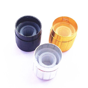 BONENS <b>Model</b> Bonens Curved Surface Volume Locking Type 6mm Shaft Trimming Potentiometer Knob <b>D</b>-axis Aluminum Alloy - Product Image 2