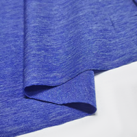 Tela de nailon teñida ecológica elástica transpirable de tacto suave ropa deportiva hilo apilado 170 GSM Jersey único