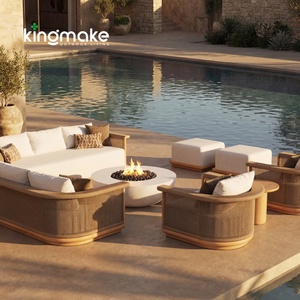 Ensemble <span class=keywords><strong>de</strong></span> meubles d'extérieur en teck <span class=keywords><strong>de</strong></span> luxe moderne pour patio, cour, balcon, hôtel, <span class=keywords><strong>canapé</strong></span> imperméable, <span class=keywords><strong>canapé</strong></span> modulaire <span class=keywords><strong>de</strong></span> <span class=keywords><strong>jardin</strong></span> - Product Image 1